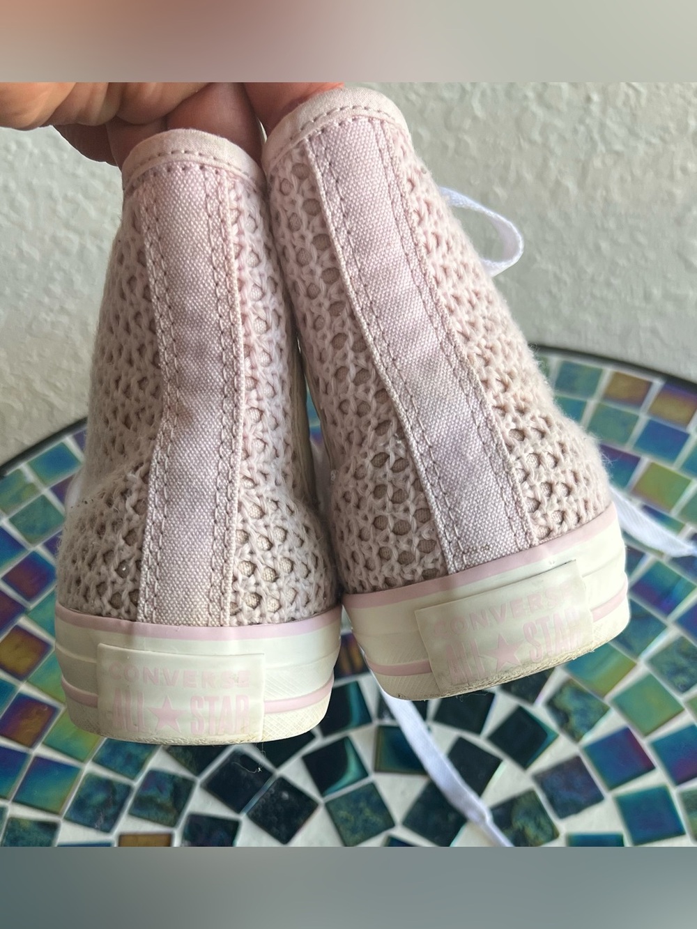 Converse Chuck Taylor All Star Canvas & Knit High Top Sneakers For Women. - Picture 2 of 13